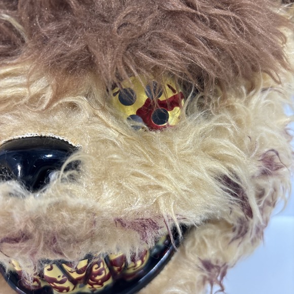 VTG Five Nights At Freddy's Scary Teddy Bear Furry Face Mask Halloween Costume - Picture 3 of 13